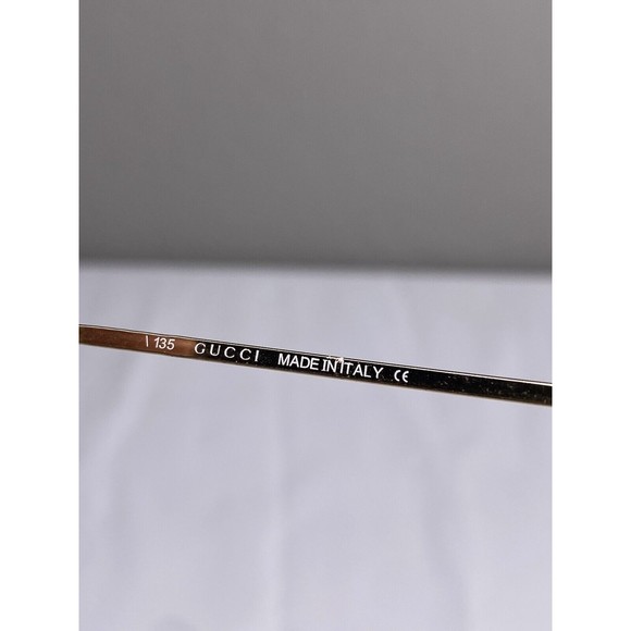 Vintage 1990’s GUCCI GG 1675/S 577 Gold Brown Rimless Sunglasses 54[]18-135mm - Picture 8 of 9